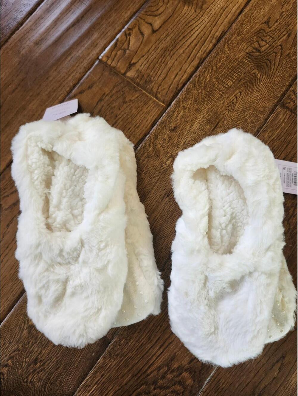 Women's Auden Slipper Socks Ivory Size M/L 8-10